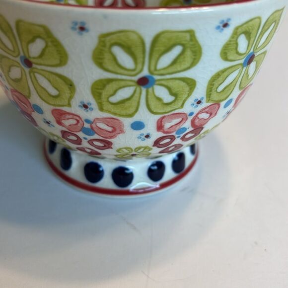Anthropologie Elka Floral Twist Pedestal Cup Mug - Picture 5 of 10
